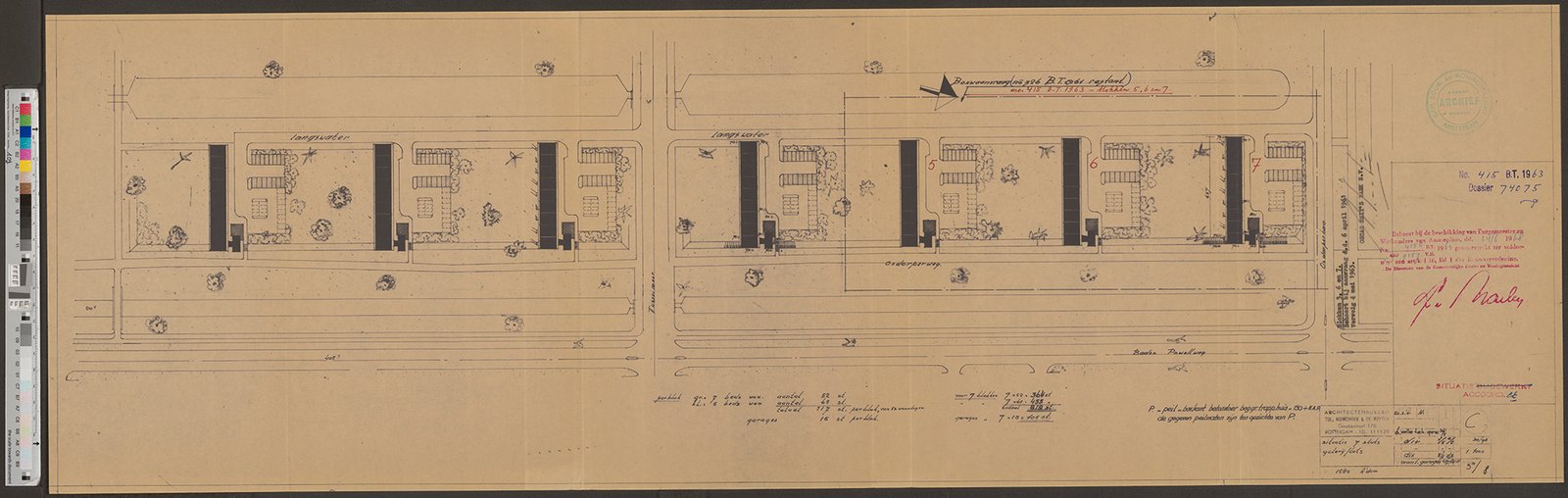 Langswater tekening